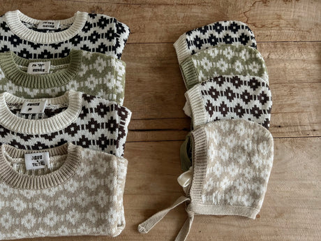 Noah Knit with Matching Bonnet