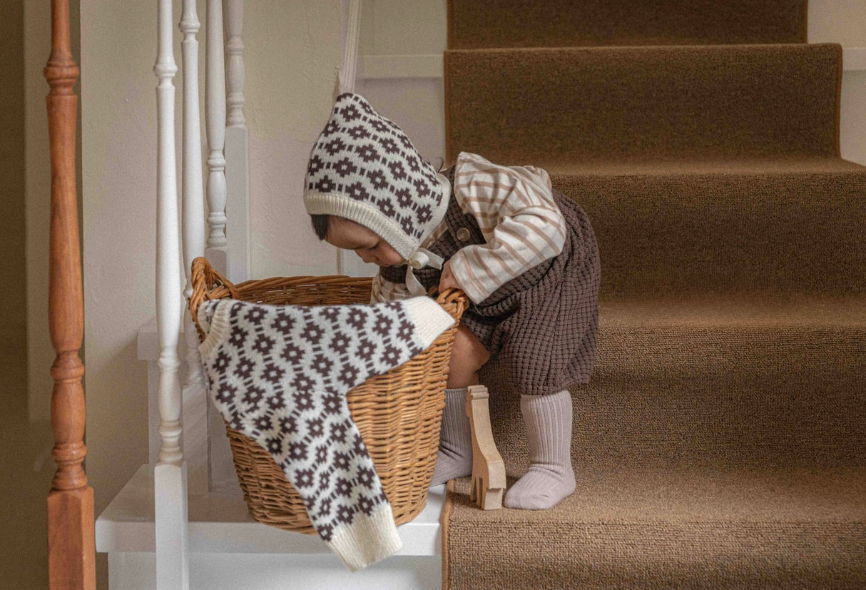 Noah Knit with Matching Bonnet