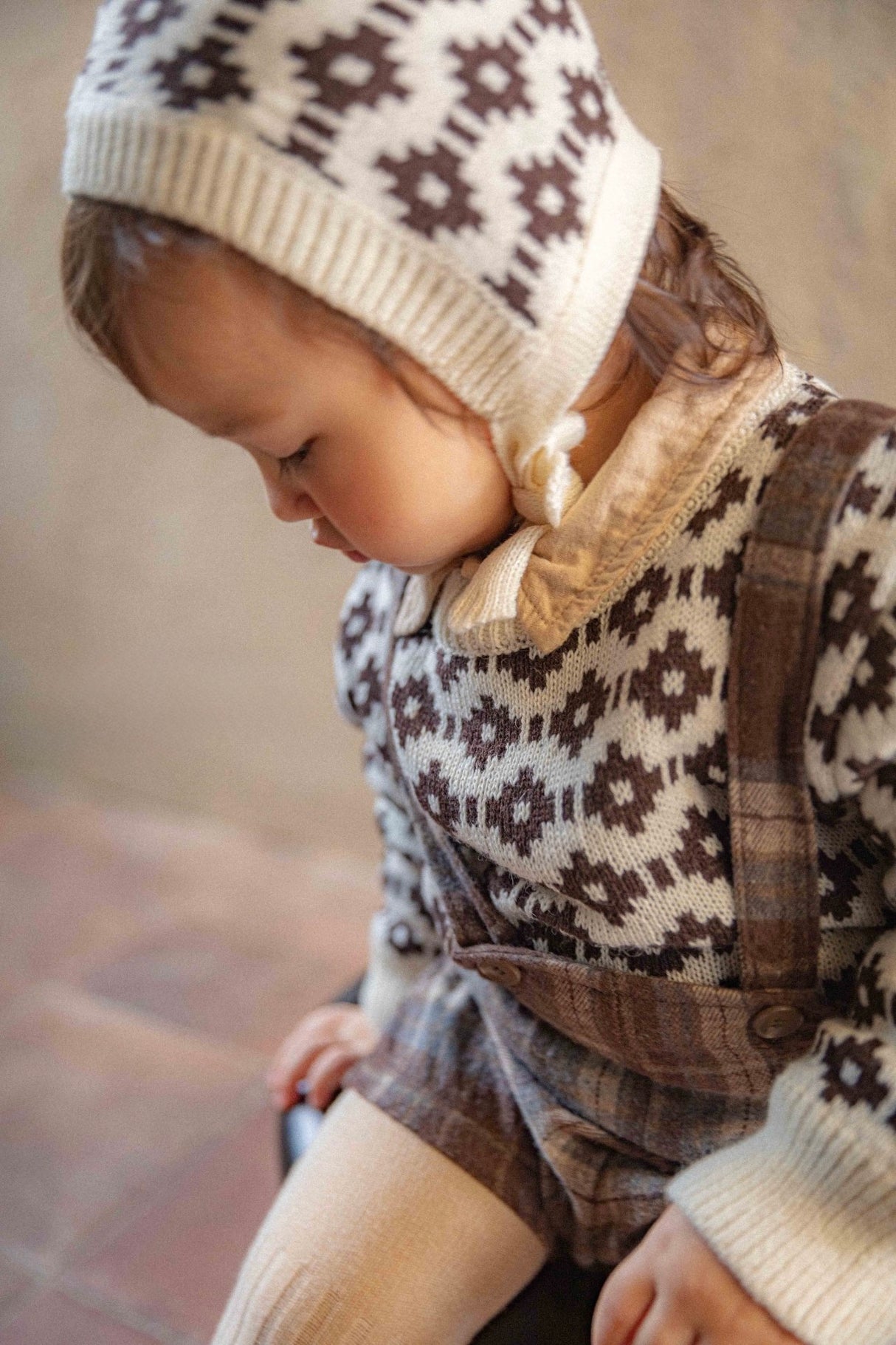 Noah Knit with Matching Bonnet