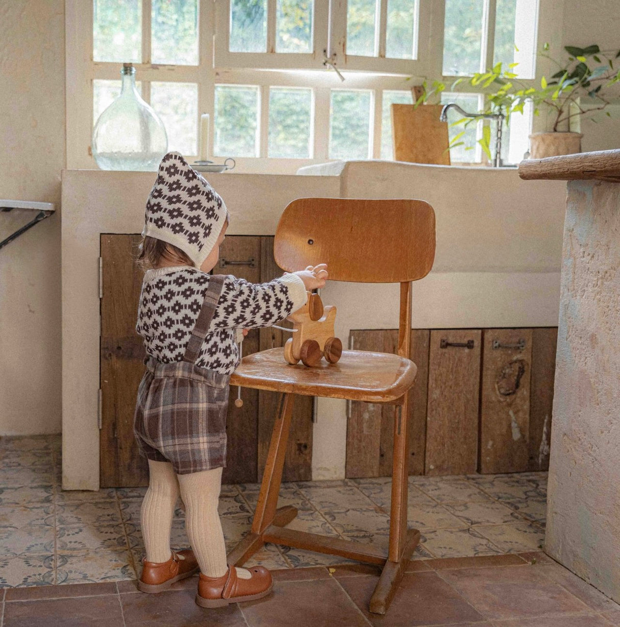 Noah Knit with Matching Bonnet