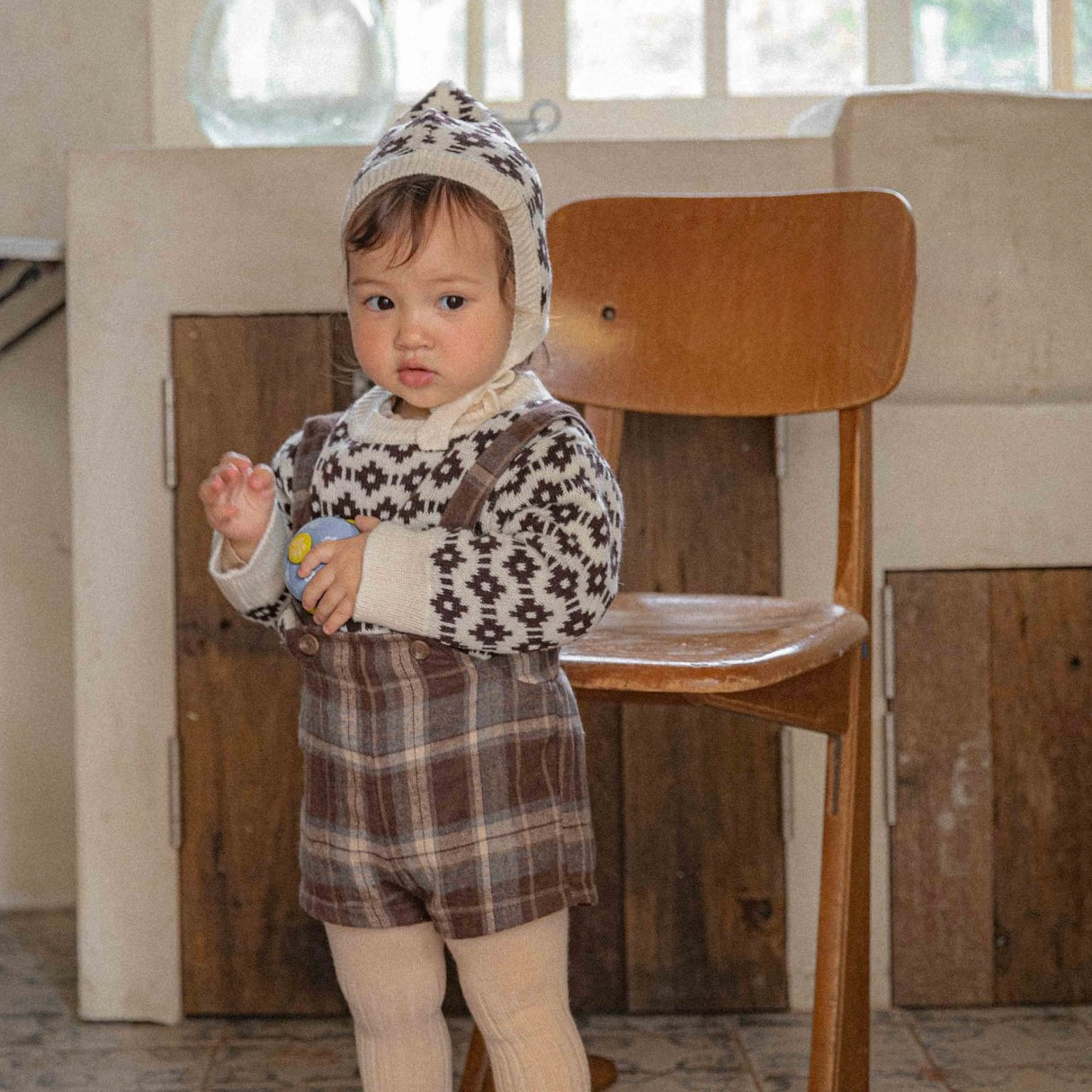 Noah Knit with Matching Bonnet