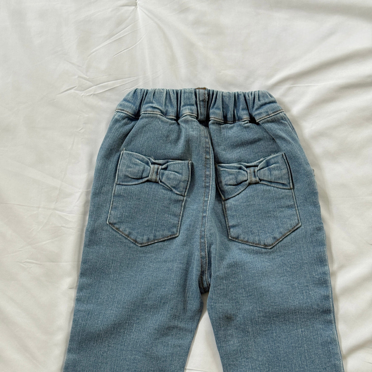 [PRE-ORDER] Ribbon Denim Bootcut Pants